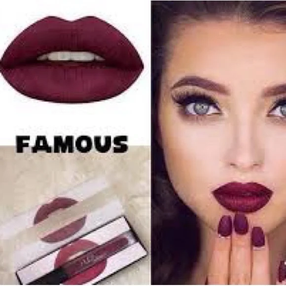 🆕Huda Beauty Matte Liquid Lipstick Shade Famous - Picture 2 of 5